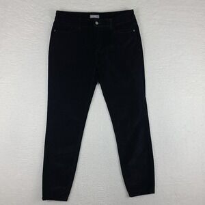 DL1961 Pants Womens 32x28‎ Black Corduroy Margaux Mid Rise Ankle Skinny Lost